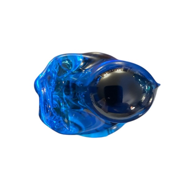 Signed 2001 Vintage Cobalt Glass Blue Bird of Happiness Baby Sparrow Song
Bird - Picture 4 of 9